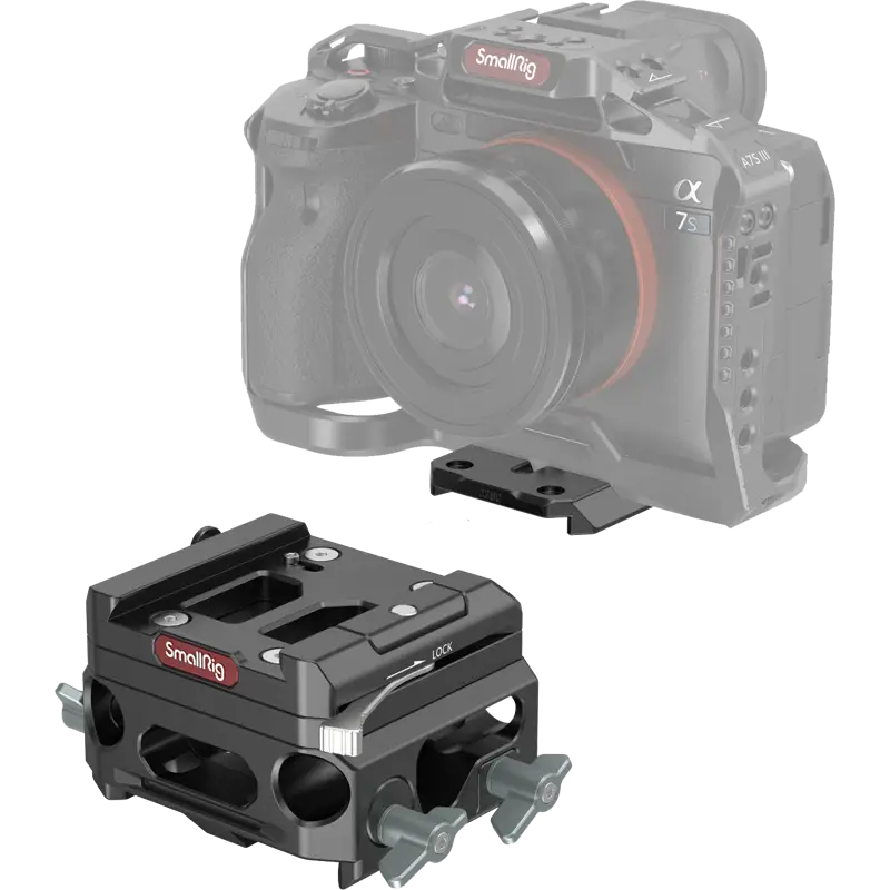 SmallRig 3067 Baseplate Lightweight with Dual 15mm Rod Clamp