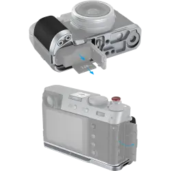 SmallRig 4555 L-Shape Grip for Fujifilm X100VI / X100V Silver