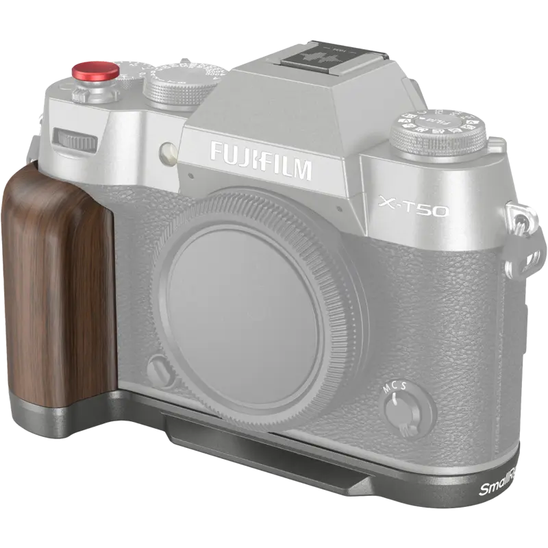 SmallRig 4736 Wooden L-Shape Grip for Fujifilm X-T50 Charcoal Silver