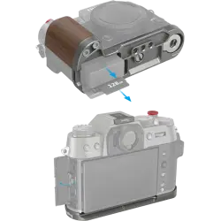 SmallRig 4736 Wooden L-Shape Grip for Fujifilm X-T50 Charcoal Silver