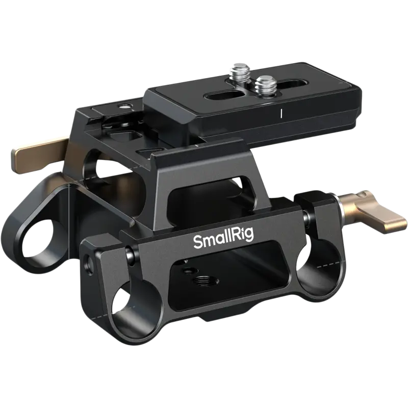 SmallRig 5365 Arca-Type Mount Plate Kit with 15mm Dual Rod Clamp