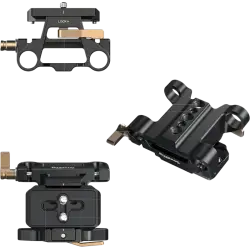 SmallRig 5365 Arca-Type Mount Plate Kit with 15mm Dual Rod Clamp