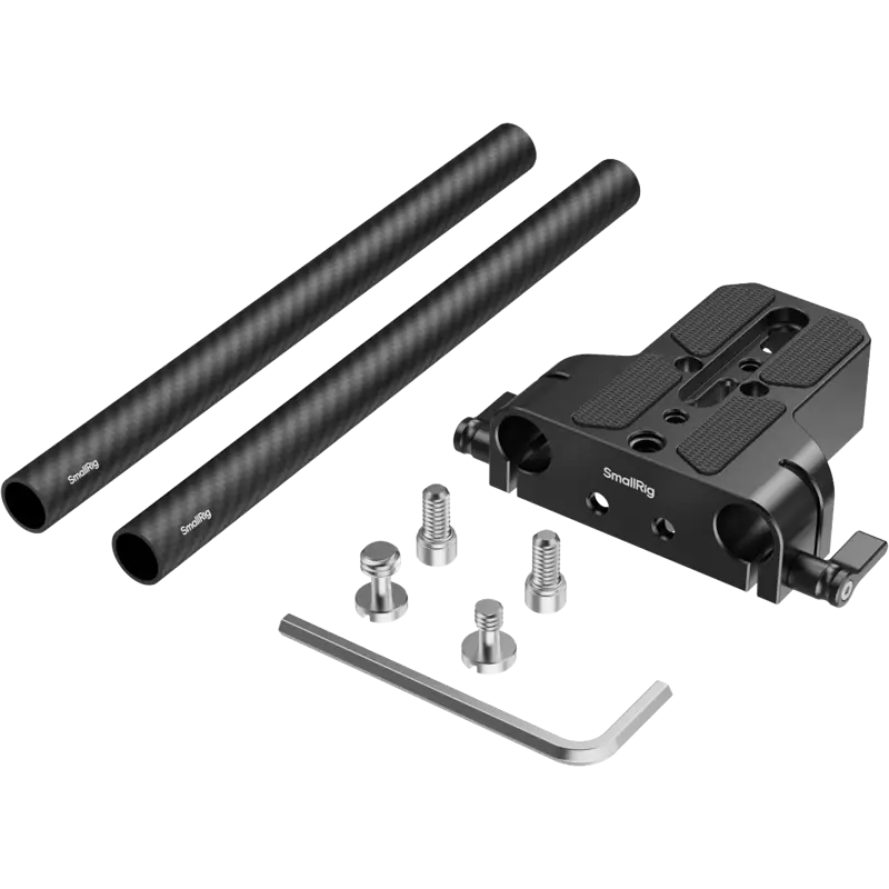 SmallRig 5609 Bottom Mount Plate with Dual 15mm Rod Clamp
