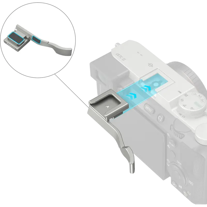 SmallRig 4818 Thumb Grip for Sony Alpha 7C II / Alpha 7CR / Alpha 7C Silver