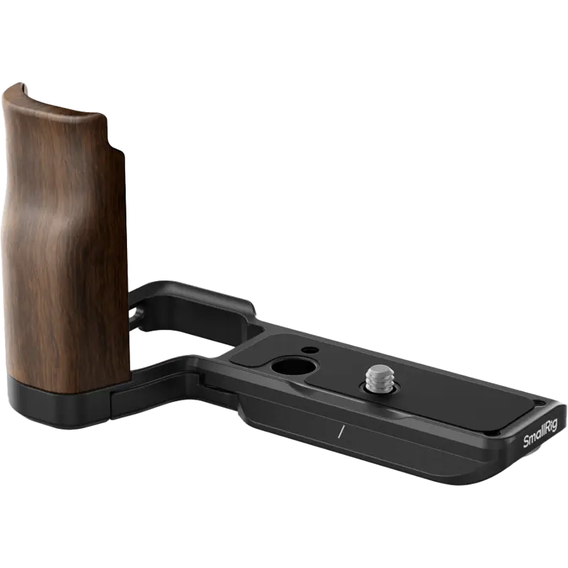 SmallRig 4864 L-Shape Mount Plate with Wooden Handle for Sony ZV-E10 II