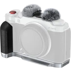 SmallRig 4875 L-Shape Mount Plate with Silicone Handle for FUJIFILM X-M5 Sliver