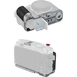 SmallRig 4875 L-Shape Mount Plate with Silicone Handle for FUJIFILM X-M5 Sliver