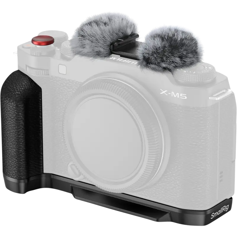 SmallRig 4876 L-Shape Mount Plate with Silicone Handle for FUJIFILM X-M5 Black