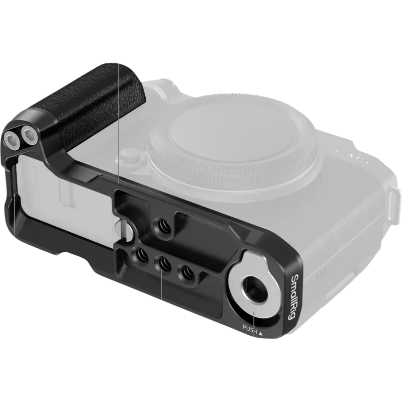 SmallRig 4876 L-Shape Mount Plate with Silicone Handle for FUJIFILM X-M5 Black