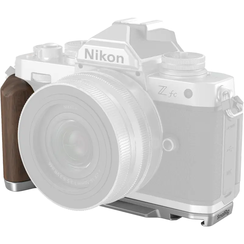 SmallRig 4803 Wooden L-Shape Grip for Nikon Z fc Silver
