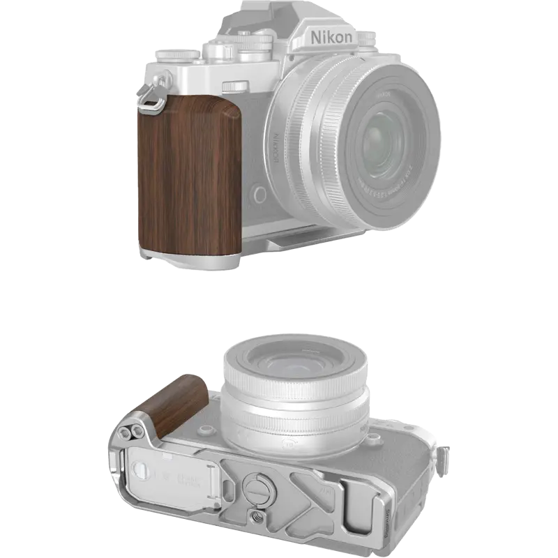 SmallRig 4803 Wooden L-Shape Grip for Nikon Z fc Silver