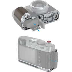 SmallRig 4804 Wooden L-Shape Grip for FUJIFILM X100VI / X100V Sliver