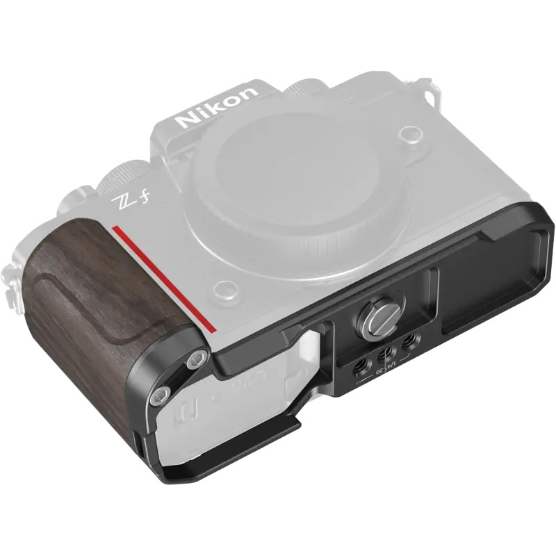 SmallRig 4801 L-Shape Mount Plate with Wooden Handle for Nikon Z f