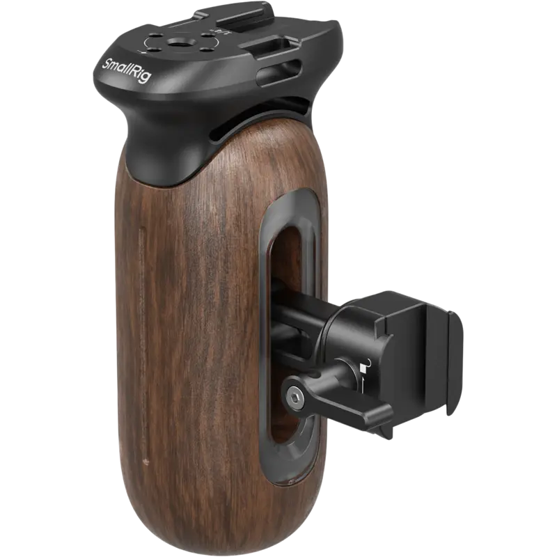 SmallRig 5239 Wooden Side Handle with NATO Clamp