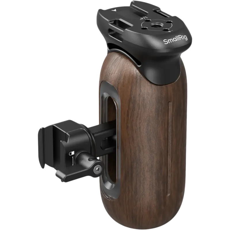 SmallRig 5239 Wooden Side Handle with NATO Clamp