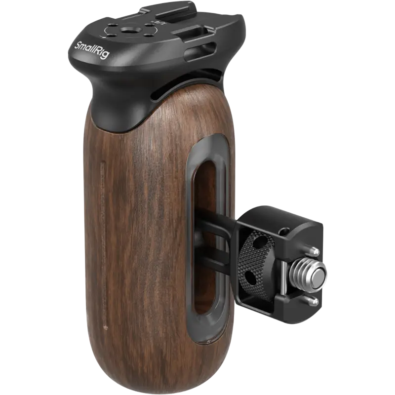 SmallRig 5238 Wooden Side Handle with 1/4"-20 & 3/8''-16 ARRI Locating Screws