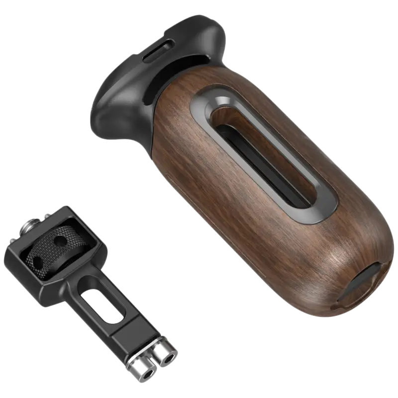 SmallRig 5238 Wooden Side Handle with 1/4"-20 & 3/8''-16 ARRI Locating Screws