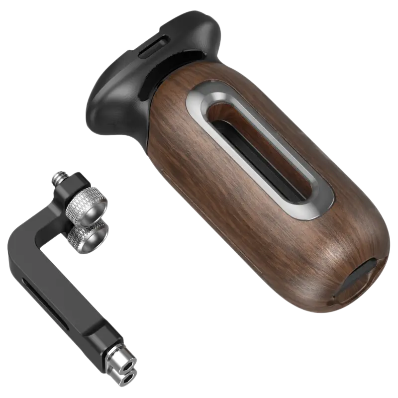 SmallRig 5237 Wooden Side Handle with 1/4"-20 Screw