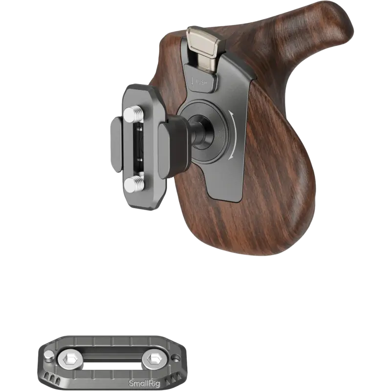 SmallRig 5192 ImageGrip Series Wooden Handle with NATO Clamp (Right Side)