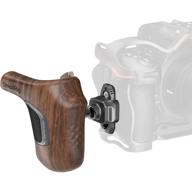 SmallRig 5192 ImageGrip Series Wooden Handle with NATO Clamp (Right Side)