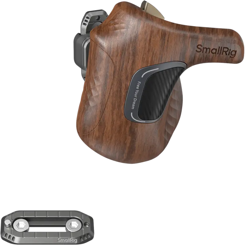 SmallRig 5161 ImageGrip Series Wooden Handle with NATO Clamp (Left Side)