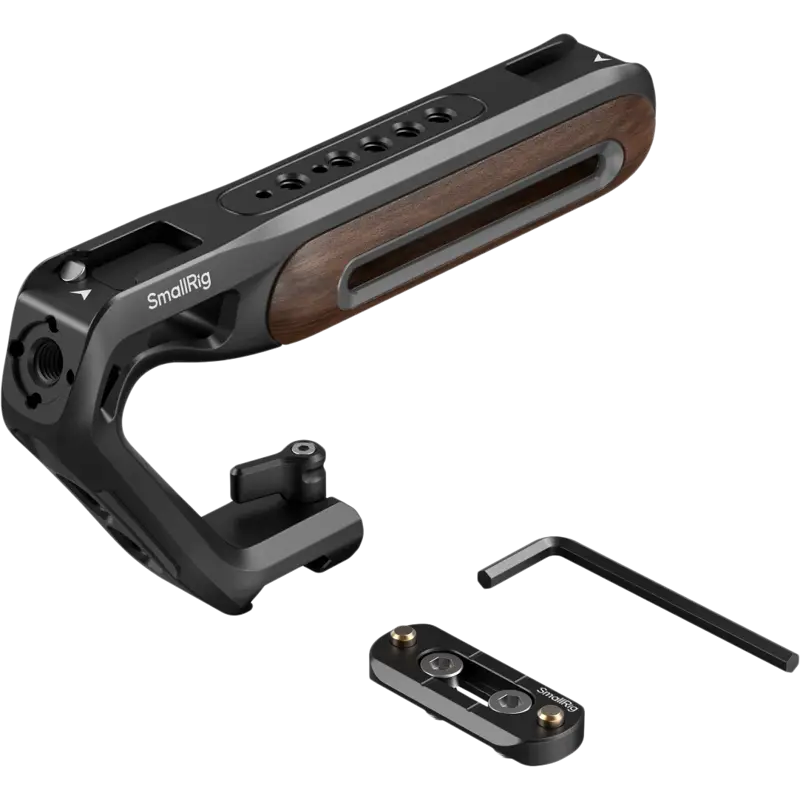 SmallRig 5251 Wooden Top Handle with NATO Clamp