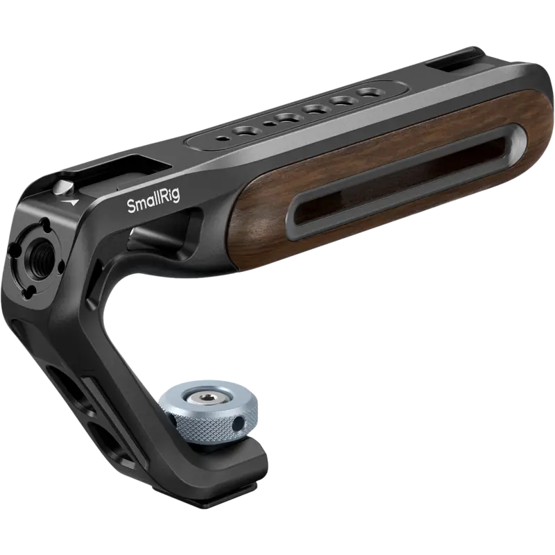 SmallRig 5250 Wooden Top Handle with Cold Shoe Mount