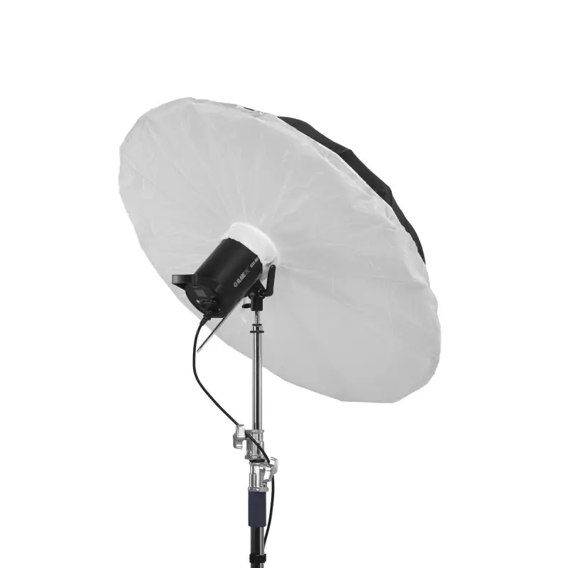 GlareOne Orb Silver 100 cm - srebrny parasol z dyfuzorem