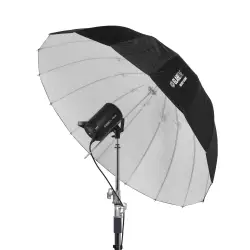 GlareOne Orb 130 White - głęboki biały parasol z dyfuzorem