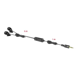 Zestaw dwóch mikrofonów krawatowych Saramonic LavMicro 2M ze złączem mini Jack TRRS