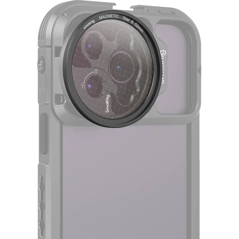 SmallRig 4218 MagEase Magnetic Star-Cross Filter Kit (8 Points) 52mm