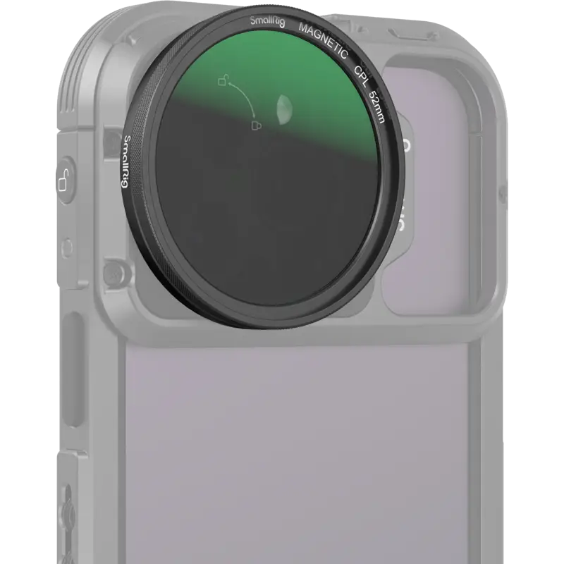 SmallRig 4388 MagEase Magnetic CPL Filter Kit with M-mount Filter Adapter (52mm)