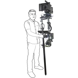 Kupo KS-252 Steadicam Sled Docking Holder with Baby reciver