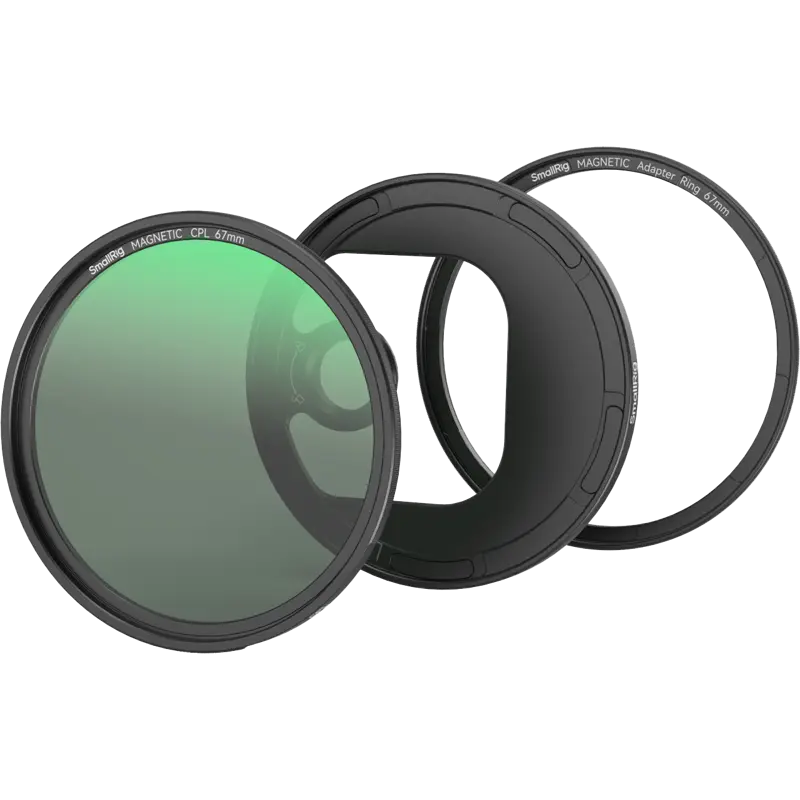 SmallRig 4728 Attachable CPL Filter with T-mount Filter Adapter (67mm)