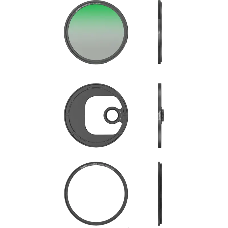 SmallRig 4728 Attachable CPL Filter with T-mount Filter Adapter (67mm)