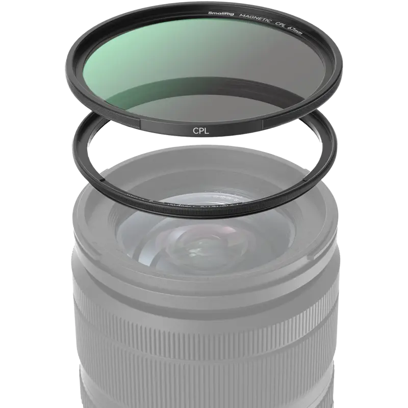 SmallRig 4728 Attachable CPL Filter with T-mount Filter Adapter (67mm)