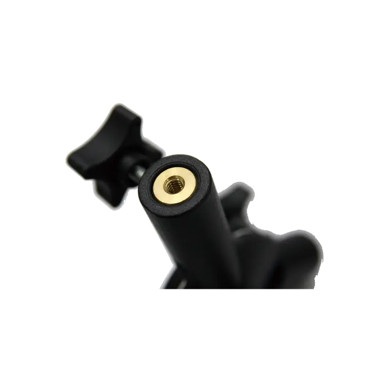 Kupo KS-015R Round Stud with 3/8" -16 Female and 1/4" -20 Female