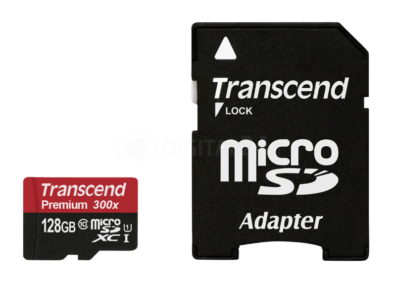 Karta pamięci Transcend MicroSDXC 128GB Premium 300x Class 10 UHS-I + adapter