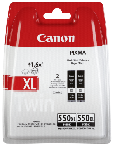 Tusz Canon PGI-550 XL PGBK Twin Pack czarny