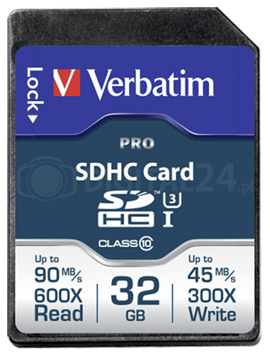 Karta pamięci Verbatim SDHC Pro 32GB Class 10 UHS-I