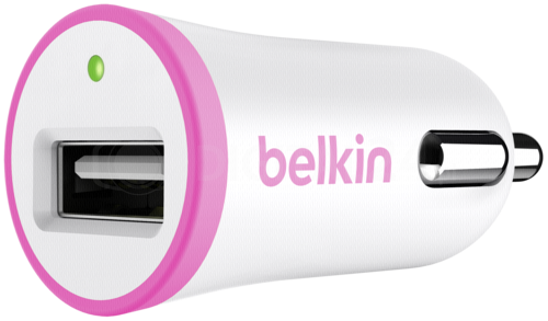 Ładowarka Belkin Mini samochodwa USB 1 A różowa