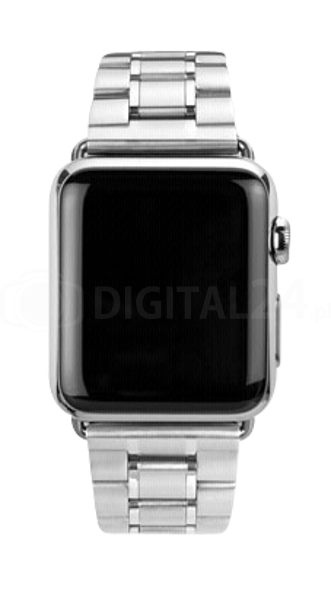 Pasek CASEual metalowy dla Apple Watch 42mm srebrny