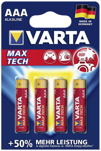 10x4 Varta Max Tech Micro AAA LR 03 wersja niem. karton 40 szt.