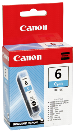 Tusz 3 Canon BCI-6 C cyan