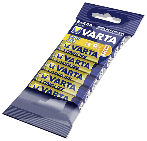 1x8 Varta Longlife AAA LR 3 Bulk Pack