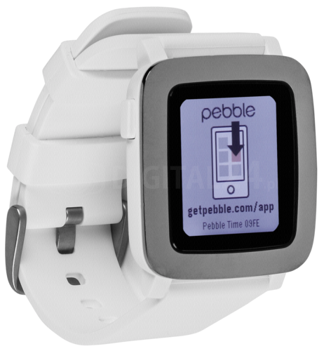 Pebble Time Smart Watch biały