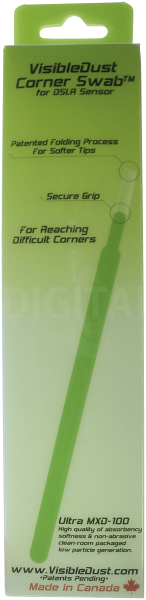 Visible Dust MXD Swabs Corner green łopatka czyszcząca krawędzie matryc