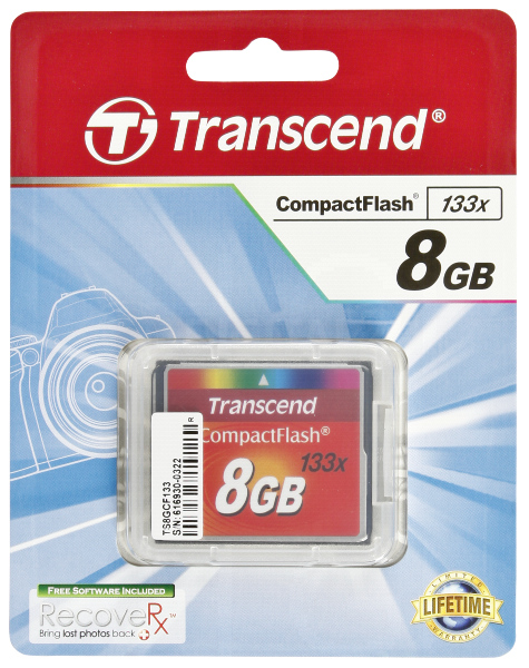 Karta pamięci Transcend Compact Flash 8GB Card MLC 133X