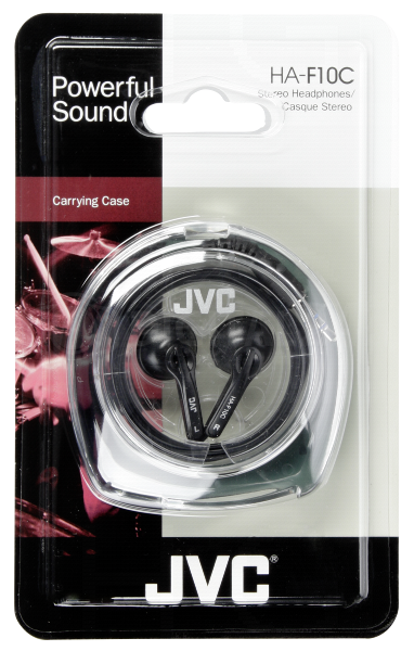 Słuchawki douszne JVC HA-F 10 C czarne