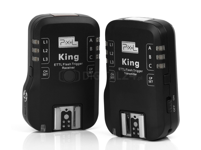 Pixel King wyzwalacz i odbiornik radiowy eTTL do Canon